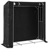 vidaxL Firewood Rack with Rain Cover 78.7"x23.6"x78.7" Galvanized Steel