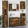 vidaXL Bathroom Furniture Set 5 pcs Smoked oak Engineered wood