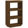 vidaXL Book Cabinet Honey brown Solid pinewood Medium Book Cabinet