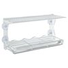 vidaXL Window Bird Feeder Transparent Acrylic 11.8 x 4.7 x 5.9 in