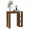 vidaXL Bar Table Brown oak Engineered wood Medium Bar Table