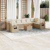 vidaXL Garden Sofa Set Beige