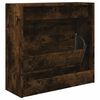vidaXL Shoe Cabinet Smoked Oak Engineered Wood Compact Shoe Cabinet