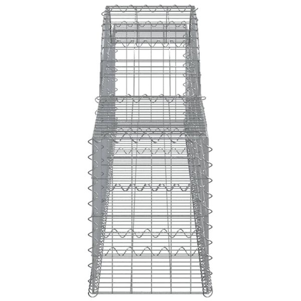 vidaXL Gabion Basket Galvanized Silver Galvanized iron