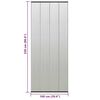 vidaXL Insect Door Screen with Mesh Curtain Black 39.4"x86.6" Polyester