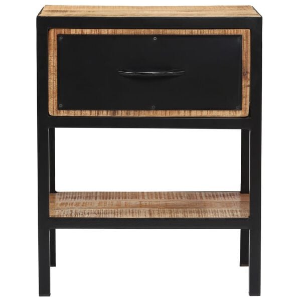 vidaXL Bedside Cabinet Solid Mango Wood 15.7"x11.8"x19.6"