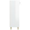 vidaXL Shoe Cabinet High gloss white Engineered wood Tall Shoe Cabinet