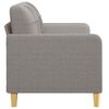 vidaXL 2-Seater Sofa Taupe Polyester Fabric, Metal, Textilene 2-Seater