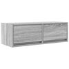 vidaXL TV Cabinet Set of 2 Grey Sonoma Engineered Wood Medium