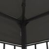 vidaXL Gazebo Charcoal Polyester fabric 9.8x19.7ft Decorative Accents