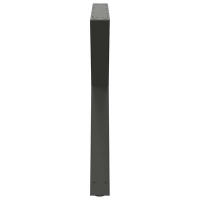 Vertical rectangular metal leg/profile with bolt holes along its length