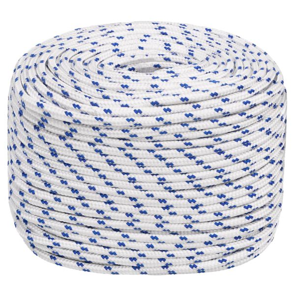 vidaXL Boat Rope White 0.31 " 164.0 ' Polypropylene