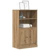 vidaXL Highboard Artisan Oak Engineered Wood 23.6 x 14.0 x 40.7 in