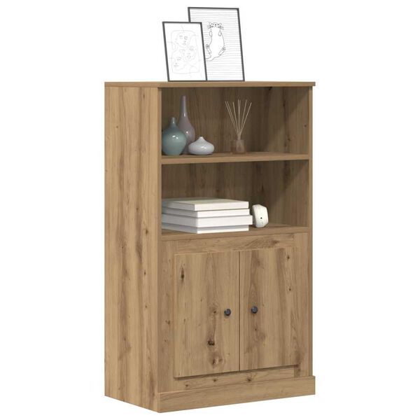 vidaXL Highboard Artisan Oak Engineered Wood 23.6 x 14.0 x 40.7 in