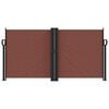 vidaXL Retractable Side Awning Brown