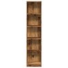 vidaXL Bookcase Old wood Engineered wood Tall Bookcase Rectangular