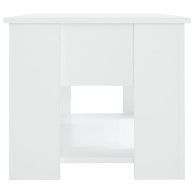 vidaXL Coffee Table White 31.1"x19.3"x16.1" Engineered Wood