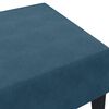 vidaXL Footstool Blue Velvet (100% polyester), plywood, foam Medium