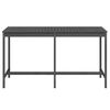 vidaXL Garden Table Grey Solid pine wood Large Durable Garden Table