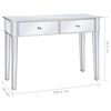 vidaXL Console Table Mirrored MDF Small to Medium Console Table
