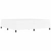 vidaXL Bed Frame with Mattress White 78.74 x 78.74 in Fabric
