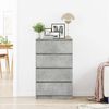 vidaXL Sideboard Concrete grey Chipboard Medium Sideboard Rectangular