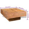 vidaXL Coffee Table Brown Solid mango wood Small Durable Coffee Table
