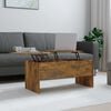 vidaXL Coffee Table Smoked oak Engineered wood Medium Coffee Table