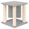 vidaXL Cat Tree Light Grey Engineered Wood, Plush, Sisal Small Durable
