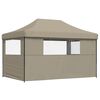 vidaXL Party Tent Taupe