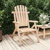 vidaXL Garden Chair Natural Wood Solid spruce wood Medium Durable