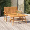vidaXL Garden Bench Natural wood finish Solid Acacia wood