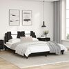vidaXL Bed Frame Black and White