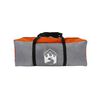 vidaXL Camping Tent Tunnel 5-Person Grey and Orange Waterproof