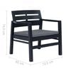 vidaXL Patio Garden Set Set of 3 Anthracite Plastic, Polyester Standard