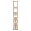 vidaXL 5-Tier Storage Rack 66.9"x11.2"x66.9" Solid Wood Pine
