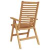vidaXL Garden Chair 8 pcs Brown 52 x 64.5 x 108 cm Solid teak wood