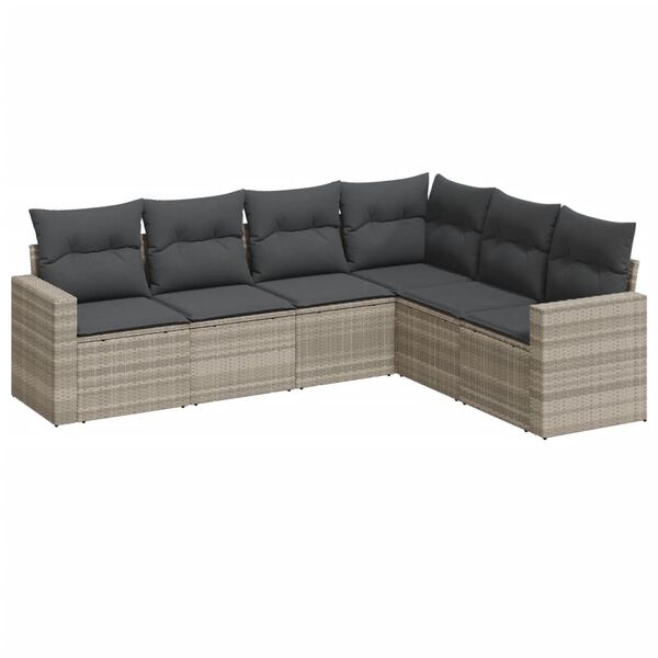 vidaXL Garden Sofa Set Light Grey, Dark Grey