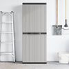 vidaXL Outdoor Storage Cabinet Grey and Black Polypropylene Medium