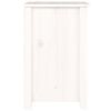 vidaXL Bedside Cabinet Set of 2 White Solid Pine Wood