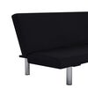 vidaXL Sofa Bed Black Polyester Upholstery Standard