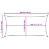 vidaXL Sun Shade Sail Sand 16.4x9.8' 100% Polyester Oxford