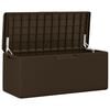 vidaXL Garden Storage Box Brown Polypropylene Large Garden Storage Box