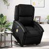vidaXL Stand Up Massage Recliner Chair Black