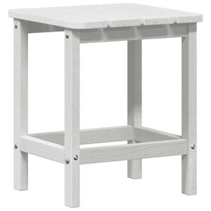 vidaXL Adirondack Side Table White 38 x 38 x 46 cm HDPE