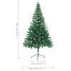 vidaXL Christmas Tree Green PVC, plastic 70.9 in Christmas Tree