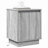 vidaXL Bedside Cabinet Grey 15.35 x 13.58 x 19.69 in Engineered wood