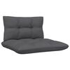 vidaXL 2-seater Garden Sofa Set of 2 White, Anthracite