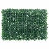 vidaXL Artificial Shrub Leaf Fence Set of 24 Green PE (Polyethylene)