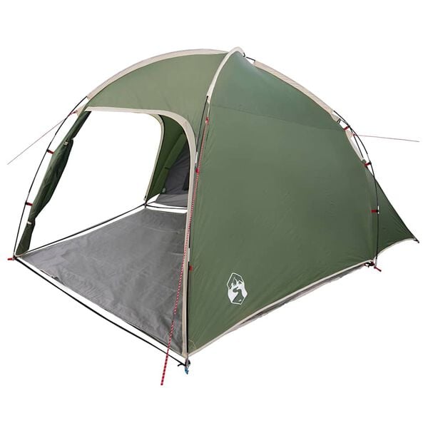 vidaXL Tent Folding Green 370 x 230 x 185 cm Polyester and fibreglass